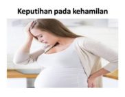 keputihan pada wanita hamil