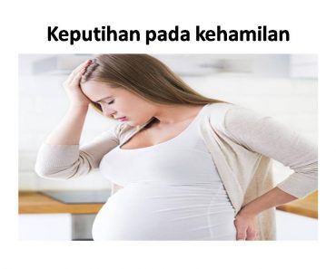 keputihan pada wanita hamil